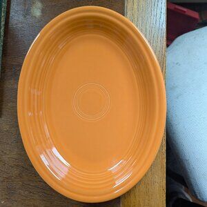 Fiestaware "Tangerine" 11.5" oval serving dish
